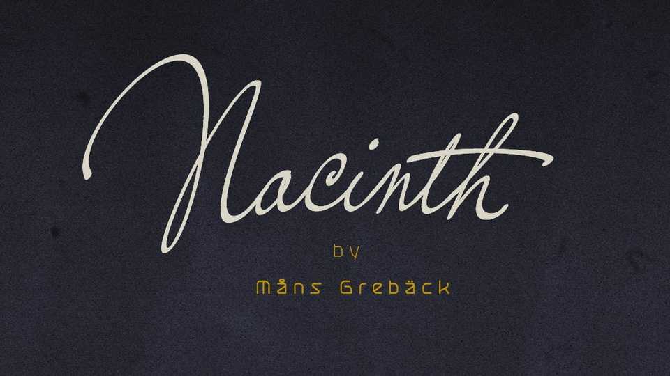 Nacinth Script Font › Fontesk