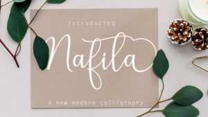 Nafila Script Font › Fontesk