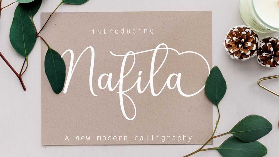 Nafila Script Font › Fontesk