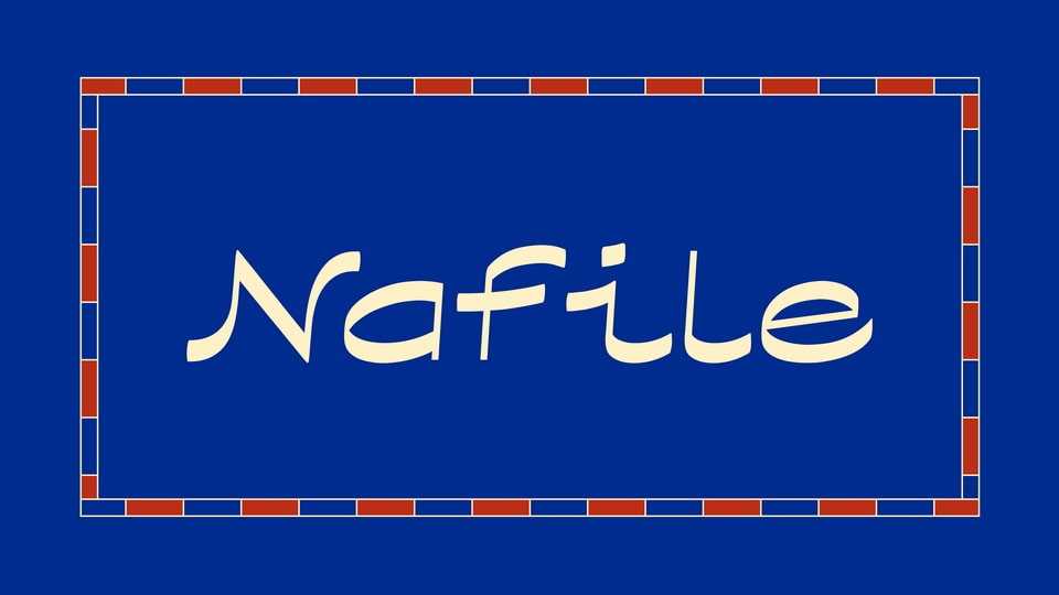 Nafile Font Family › Fontesk