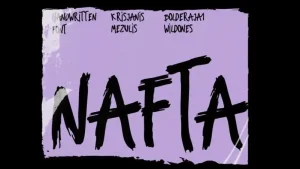 Nafta Brush Font