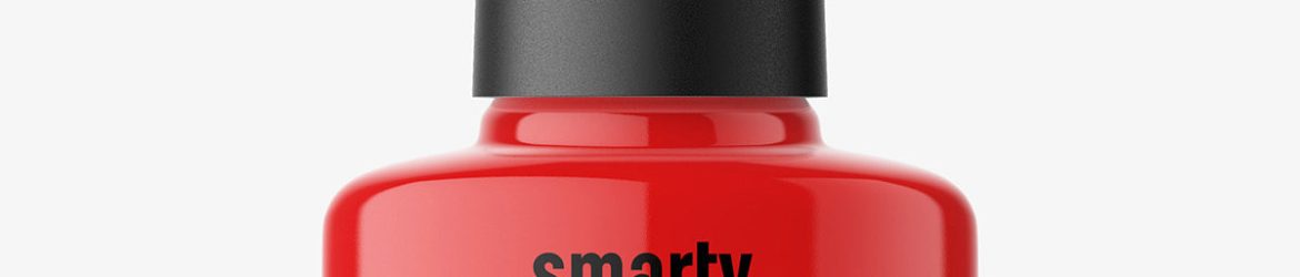 Nail polish bottle mockup