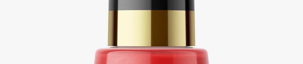 Nail polish bottle mockup