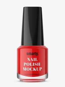 Nail polish bottle mockup