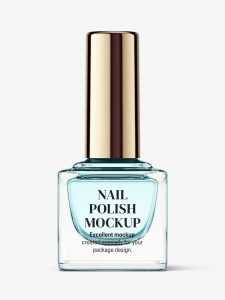 Nail polish bottle mockup