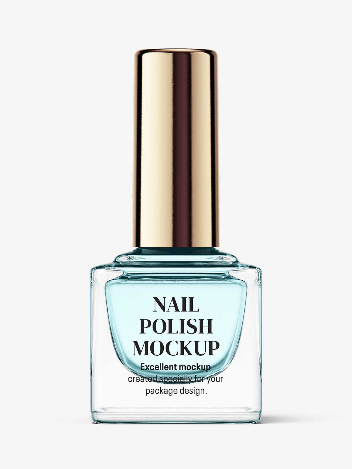 Nail polish bottle mockup