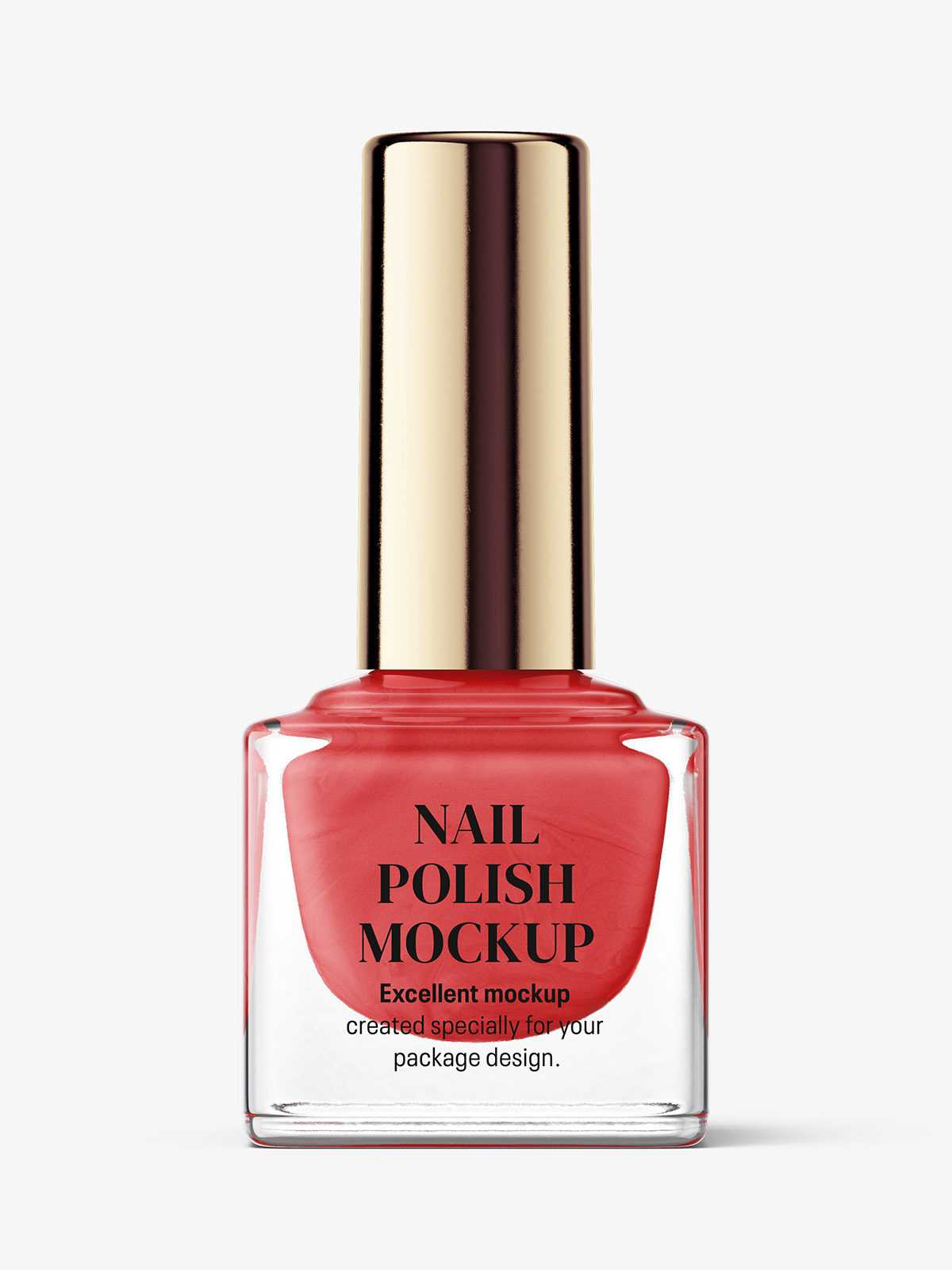 Nail polish bottle mockup