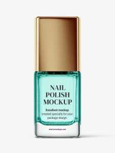 Nail polish bottle mockup