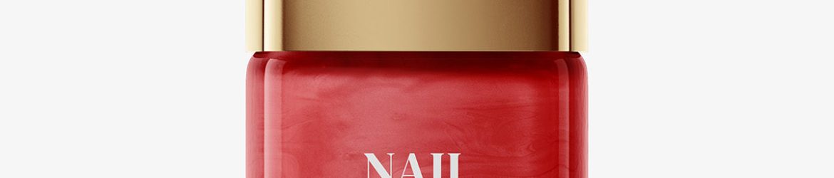 Nail polish bottle mockup