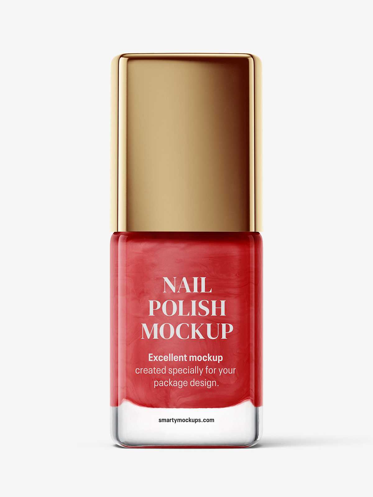 Nail polish bottle mockup