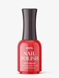 Nail polish bottle mockup