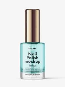 Nail polish bottle mockup / clear