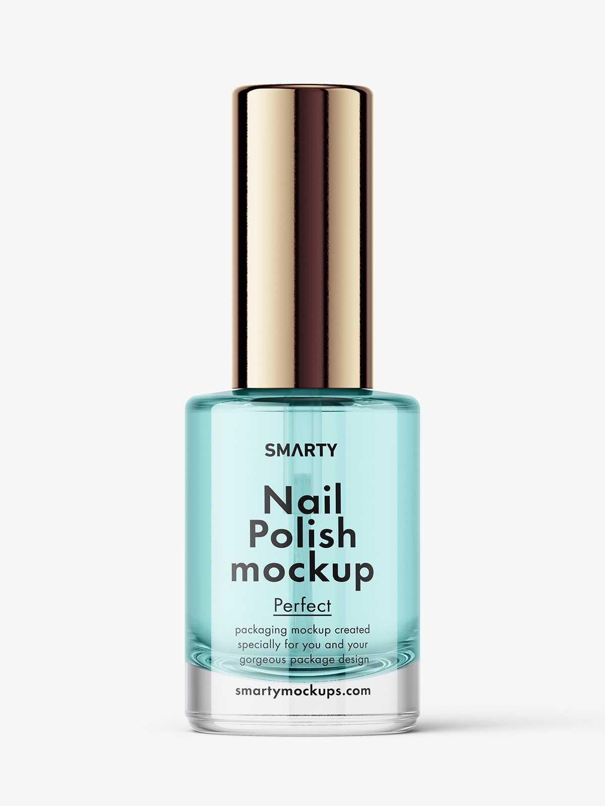 Nail polish bottle mockup / clear