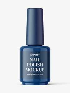 Nail polish bottle mockup / glossy