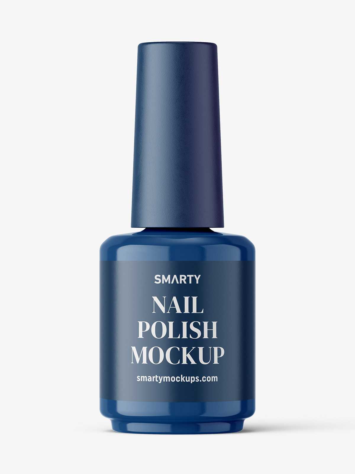 Nail polish bottle mockup / glossy