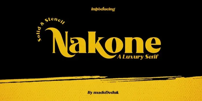 Nakone Serif Font