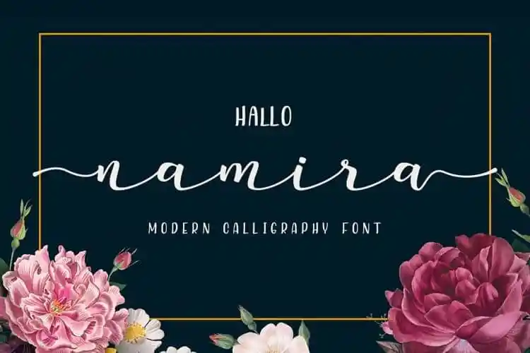 Namira Calligraphy Font