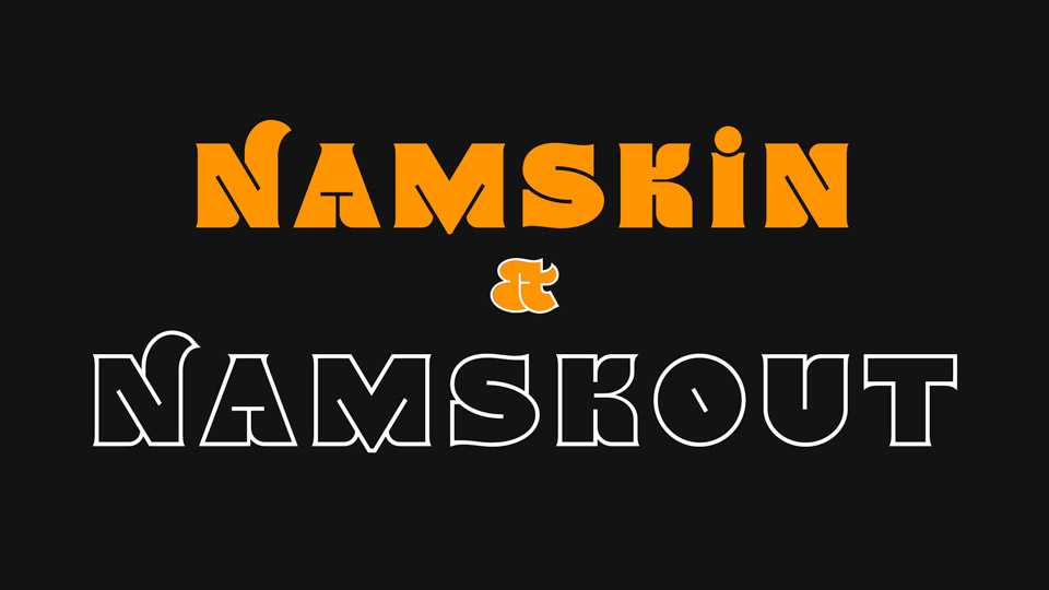 Namskout & Namskin Fonts › Fontesk