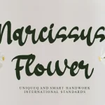 Narcissus Flower Brush Font