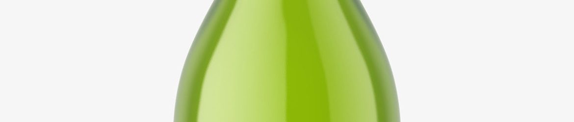 Narrow neck bottle mockup / transparent