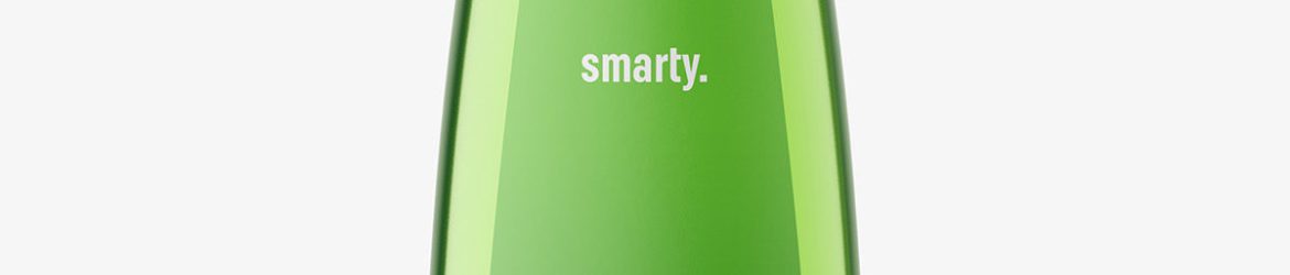 Narrowing bottle mockup / transparent