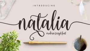 Natalia Script Font › Fontesk