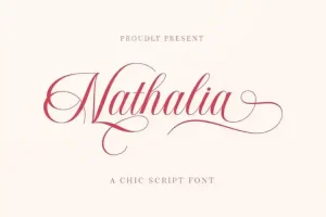 Nathalia Calligraphy Font