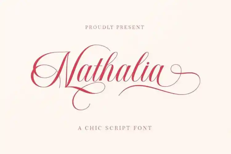 Nathalia Calligraphy Font