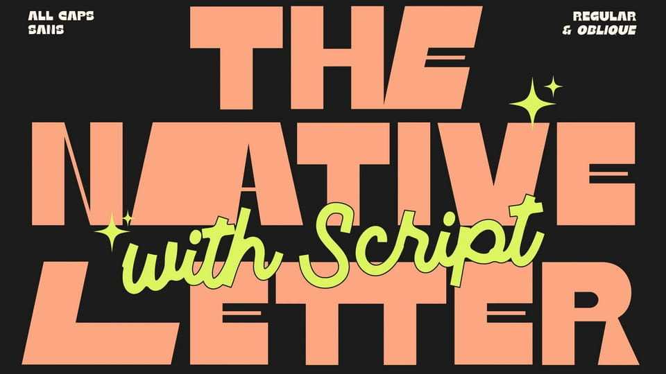 Native Letter Font › Fontesk