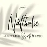 Natthalie Signature Font
