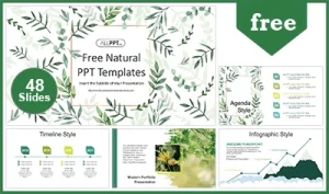 Natural Leaf PowerPoint Templates