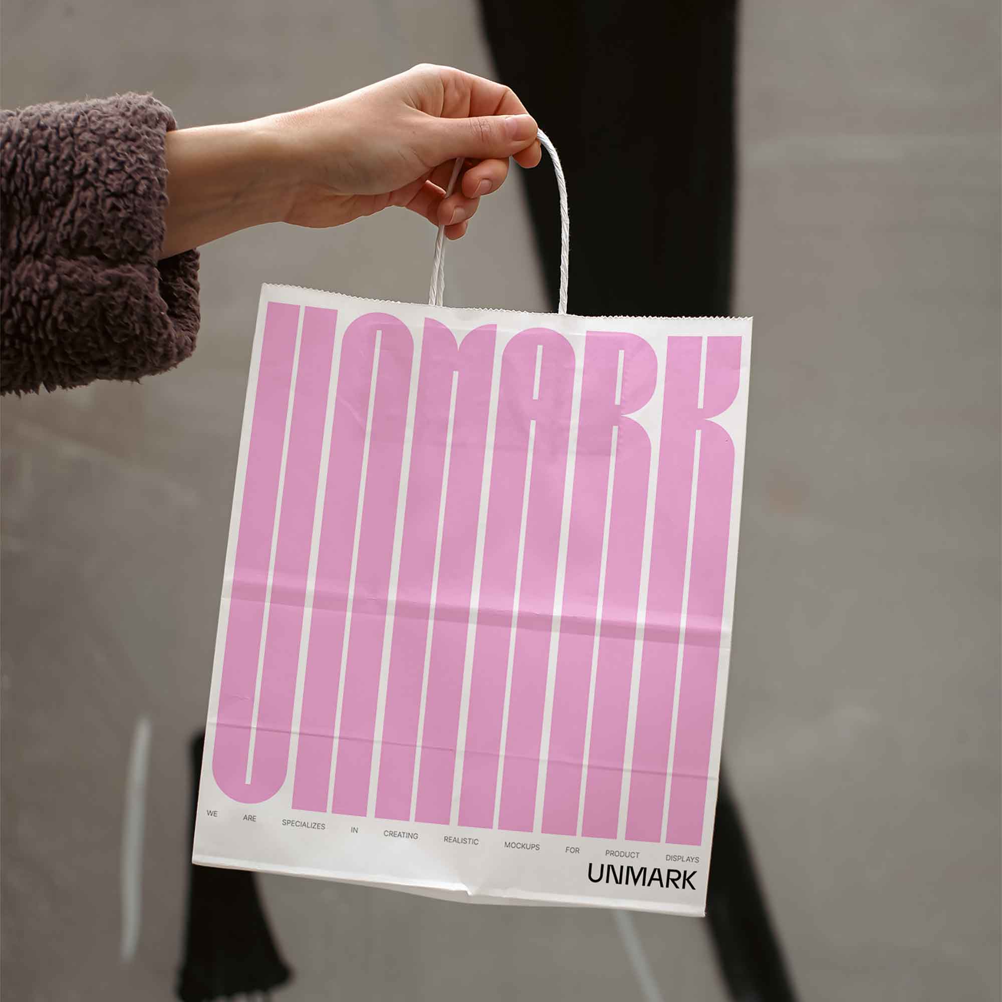 Natural Paper Bag Mockup
