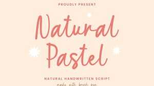 Natural Pastel Font › Fontesk