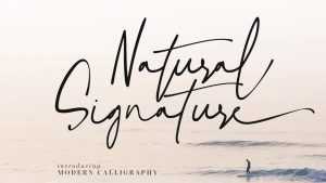 Natural Signature Font › Fontesk