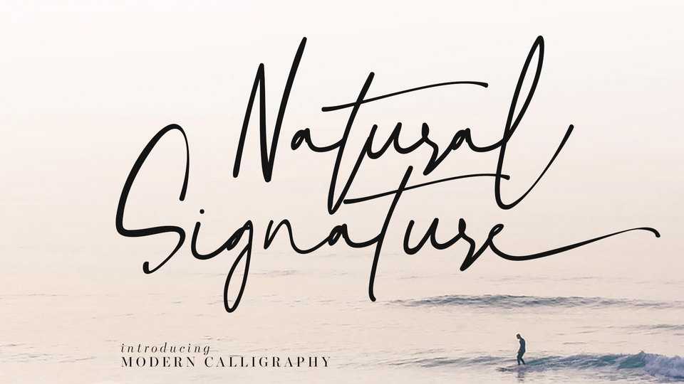 Natural Signature Font › Fontesk