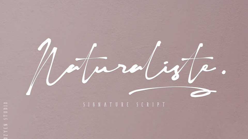 Naturaliste Script Font › Fontesk