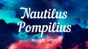 Nautilus Pompilius Font › Fontesk