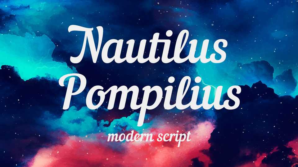 Nautilus Pompilius Font › Fontesk