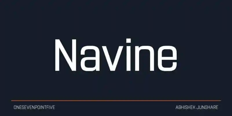 Navine - Sans Serif Font Demo