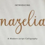 Nazelia Font - Fonte Grátis Nazelia Font