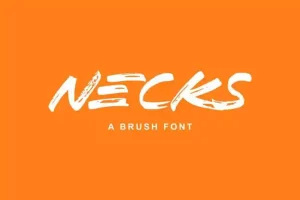 Necks Brush Font