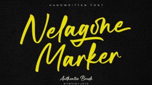 Nelagone Marker Font › Fontesk
