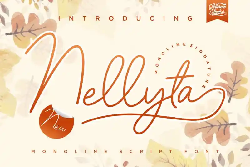 Nellyta Monoline Font