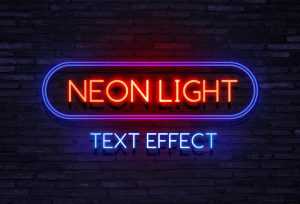 Neon Light Text Effect