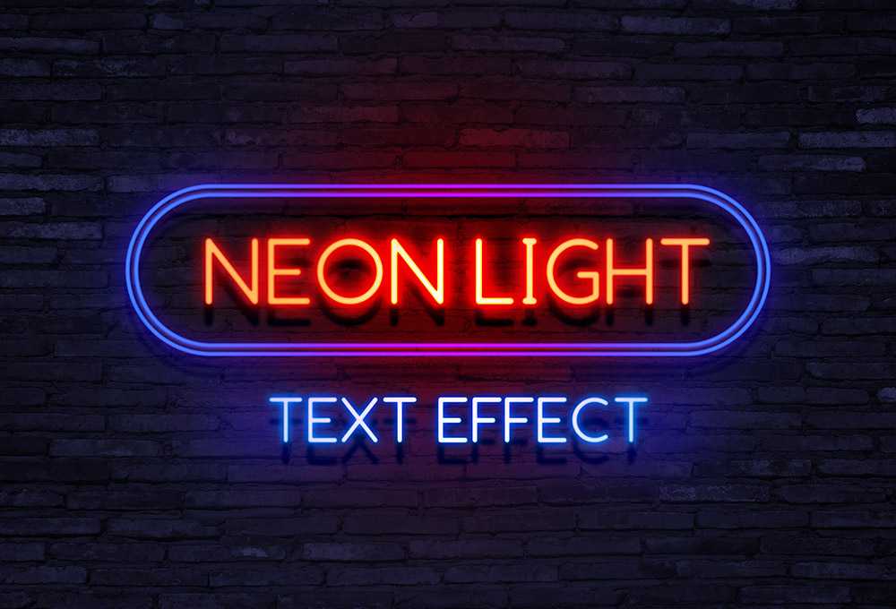 Neon Light Text Effect