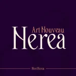 Nerea, Art Nouveau Typography - Fonte Grátis Nerea, Art Nouveau Typography