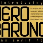 Nero Baruno Display Font