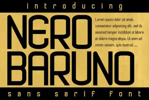 Nero Baruno Display Font