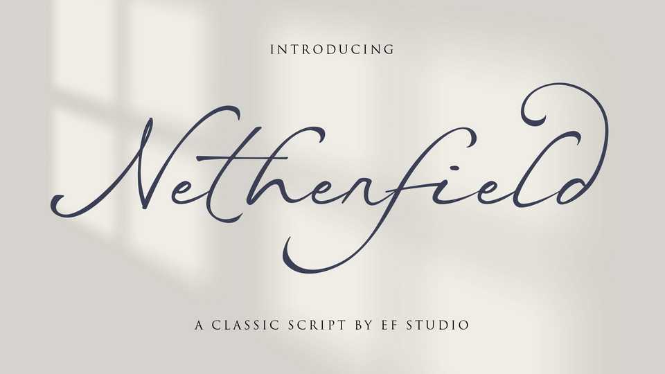 Netherfield Font › Fontesk