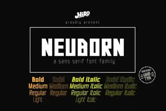 Neuborn Display Font